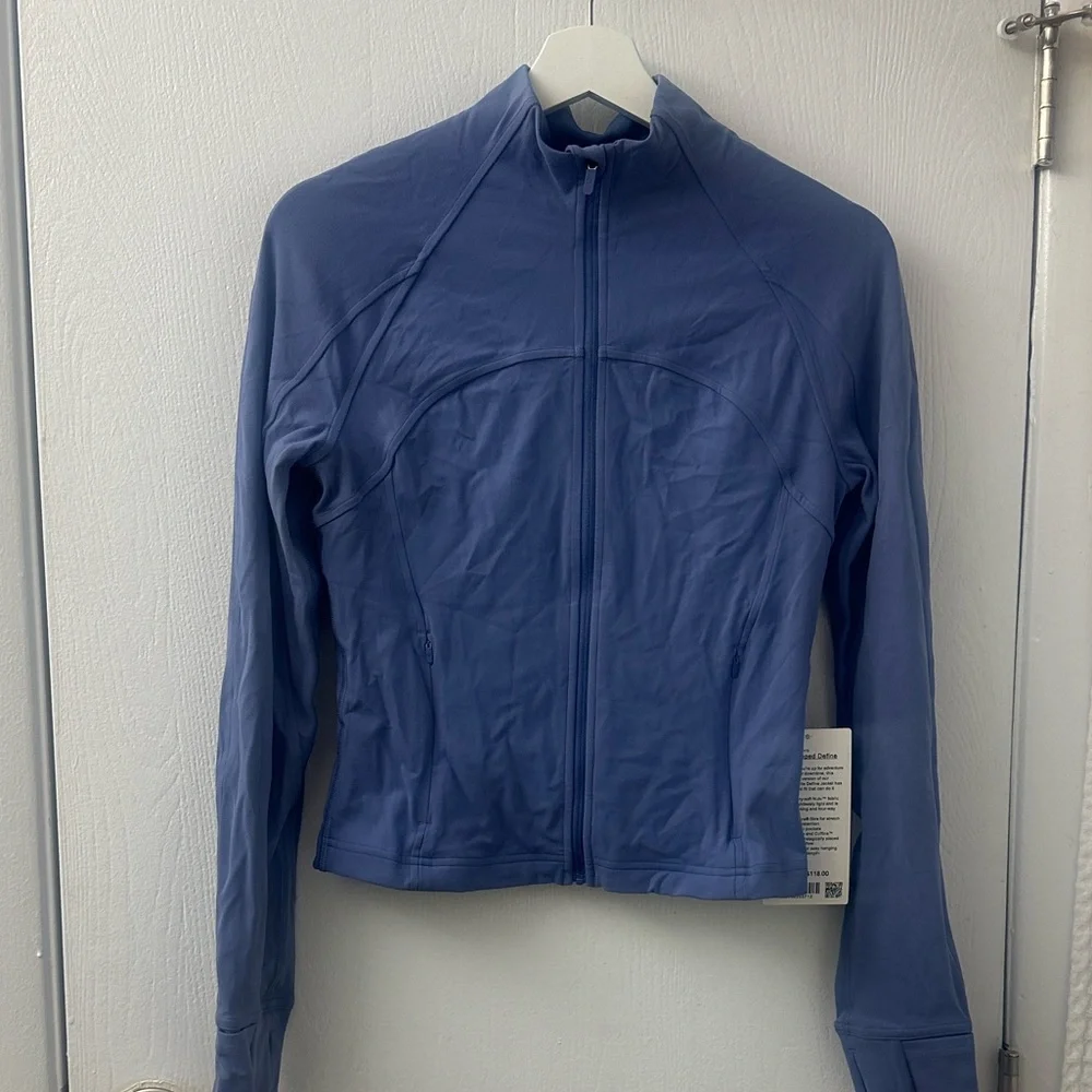 lululemon NWT Nulu Cropped Define Jacket in Water Drop - Picture 4 of 5